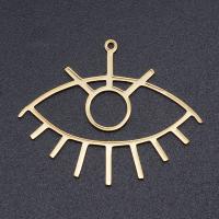 Evil Eye Pendants 304 Stainless Steel Vacuum Ion Plating DIY & hollow Approx Sold By Bag