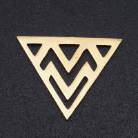 Stainless Steel Pendants 304 Stainless Steel Triangle Vacuum Ion Plating DIY & hollow Approx Sold By Bag