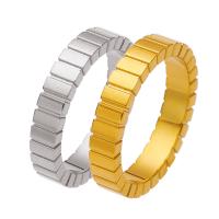 Titantium Steel δάχτυλο του δακτυλίου, Titanium Steel, επιχρυσωμένο, διαφορετικό μέγεθος για την επιλογή & για τη γυναίκα, περισσότερα χρώματα για την επιλογή, Sold Με PC