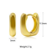 Messing Leverback Ohrring, vergoldet, für Frau, keine, verkauft von Paar