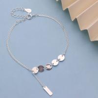 Pulseiras de prata, 990 Sterling Silver, with 5cm extender chain, joias de moda & para mulher, níquel, chumbo e cádmio livre, comprimento Aprox 16 cm, vendido por Defina