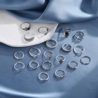 Cink Alloy Finger Ring, modni nakit & različitih stilova za izbor, nikal, olovo i kadmij besplatno, Prodano By Set