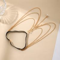 Body Chain Jewelry Zinc Alloy with Lace & Plastic Pearl fashion jewelry & for woman nickel lead & cadmium free Sold By PC