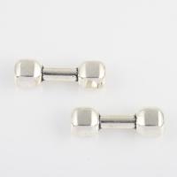 Tibetan Style Spacer Beads, Barbell, antique silver color plated, DIY, 25.60x9x6.70mm, Hole:Approx 2mm, Sold By Bag