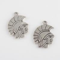Tibetan Style Pendants, antique silver color plated, vintage & DIY, 23.90x17x1.90mm, Hole:Approx 1.7mm, Sold By Bag