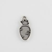 Tibetan Style Pendants, Carrot, antique silver color plated, vintage & DIY, 15.20x7x1.60mm, Hole:Approx 0.6mm, Sold By Bag