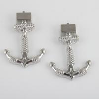 Tibetan Style Bracelet Findings, Anchor, antique silver color plated, vintage & DIY, 43.80x30.90x7.20mm, Sold By Bag