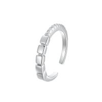 Zircon cubique Micro Pave Sterling Silver Rings, Argent sterling 925, bijoux de mode & pavé de micro zircon & pour femme, protéger l'environnement, sans nickel, plomb et cadmium, 3mm, Vendu par PC