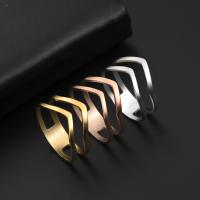 Rozsdamentes acél Finger Ring, 304 rozsdamentes acél, galvanizált, divat ékszerek & egynemű & különböző méretű a választás, több színt a választás, Által értékesített PC