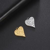 Stainless Steel Heart Pendants, 304 Stainless Steel, plated, fashion jewelry & DIY, more colors for choice, 15.10x12.40mm, Sold By PC