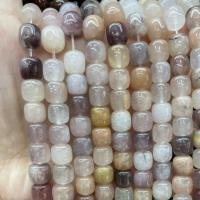 Gemstone Jewelry Beads, Natural Stone, Drum, polished, DIY & different materials for choice, more colors for choice, 8x8mm, Sold Per Approx 38 cm Strand