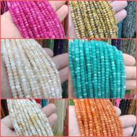 Gemstone Jewelry Beads, Natural Stone, Round, DIY, more colors for choice, 2x4mm, Approx 100PCs/Strand, Sold By Strand