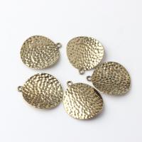 Zinc Alloy Pendants Round plated DIY gold nickel lead & cadmium free Sold By Bag