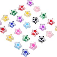 Perles murano faites à la main , chalumeau, étoile, DIY & émail, plus de couleurs à choisir, Trou:Environ 1mm, 2PC/sac, Vendu par sac