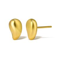 Brass Stud Earring, real gold plated, for woman, more colors for choice, Sold By Pair