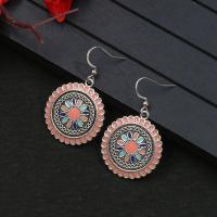 Tibetan Style Drop Earrings, fashion jewelry & enamel, more colors for choice, nickel, lead & cadmium free, Sold By Pair