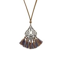 Zinek svetr řetěz náhrdelník, s Caddice, módní šperky & Bohémský styl, více barev na výběr, nikl, olovo a kadmium zdarma, Prodáno By PC