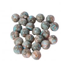 Resin Jewelry Beads Round DIY & pearlized 12mm Sold By Bag