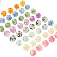 Harpiks smykker Perler, Resin, Runde, epoxy sticker, du kan DIY & forskellig størrelse for valg, blandede farver, 10pc'er/Bag, Solgt af Bag