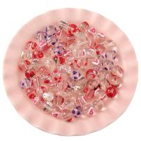 Fashion Glass Beads, Round, DIY & enamel, mixed colors, 11x12mm, Sold By PC