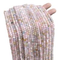 Grânulos de gemstone jóias, Morganita, Quadrado, polido, DIY, 4-5mm, 70-90PCs/Strand, vendido por Strand