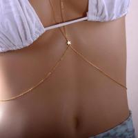 Body Chain Jewelry Zinc Alloy plated fashion jewelry & for woman nickel lead & cadmium free Length Approx 85 cm Sold By PC
