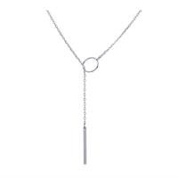 Zinklegierung Schmuck Halskette, plattiert, Modeschmuck & für Frau, keine, frei von Nickel, Blei & Kadmium, Länge:ca. 45 cm, verkauft von PC
