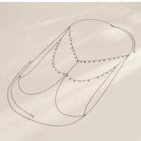 Body Chain Sieraden, Zinc Alloy, mode sieraden & voor vrouw, meer kleuren voor de keuze, nikkel, lood en cadmium vrij, Lengte Ca 80 cm, Ca 65 cm, Verkocht door PC