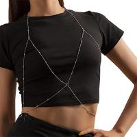 Body Chain Smycken, Zink Alloy, med 25,10cm extender kedja, plated, mode smycken & för kvinna, fler färger för val, nickel, bly och kadmium gratis, Längd Ca 95 cm, Ca 83 cm, Säljs av PC