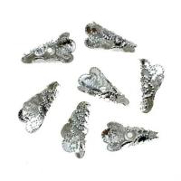 Eisen Perlkappen, Blume, plattiert, DIY, keine, frei von Nickel, Blei & Kadmium, 9x17mm, verkauft von PC