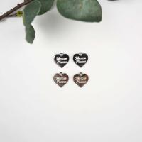 Tibetan Style Heart Pendants, plated, DIY, more colors for choice, 14x15mm, Approx 100PCs/Bag, Sold By Bag