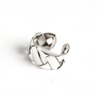 Solidny srebrny pierścień, 925 Srebro, obyty, biżuteria moda & dla kobiety, bez zawartości niklu, ołowiu i kadmu, 11mm,16.5mm, sprzedane przez PC