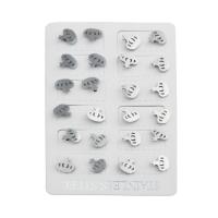 Stainless Steel Stud Earrings 316 Stainless Steel fashion jewelry & for woman original color Sold By Lot