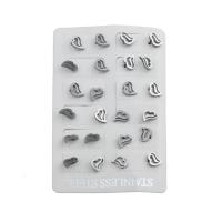 Stainless Steel Stud Earrings 316 Stainless Steel fashion jewelry & for woman original color Sold By Lot