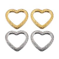 Stainless Steel Heart Pendants, 304 Stainless Steel, plated, DIY, more colors for choice, 17x19mm, 10PCs/Bag, Sold By Bag