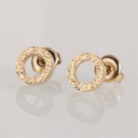 Stainless Steel Stud Earrings 304 Stainless Steel Round plated for woman Sold By Pair