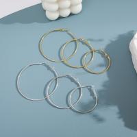 Zinklegierung Ohrringe, plattiert, 6 Stück & Modeschmuck & für Frau, frei von Nickel, Blei & Kadmium, verkauft von setzen