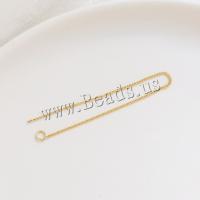 Brass Earring thread plated DIY 90mm Sold By PC