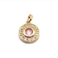 Brass Jewelry Pendants with Crystal multifunctional & DIY nickel lead & cadmium free Sold By PC