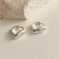 925 Sterling Silver Drop & Dangle Oorbellen, 925 sterling zilver, mode sieraden, meer kleuren voor de keuze, nikkel, lood en cadmium vrij, Verkocht door pair