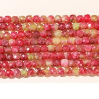 Natural Chalcedony Bead, Square, polished, DIY, more colors for choice, 6mm, Approx 59PCs/Strand, Sold By Strand