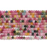 Perles bijoux en pierres gemmes, tourmaline, Rond, poli, DIY & styles différents pour le choix, Vendu par brin