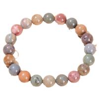 Alexa Agate Bracelet, Round, different styles for choice & for woman, Length:Approx 7 Inch, Sold By PC