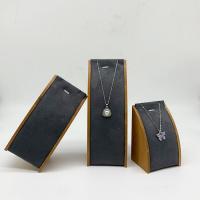 Velveteen Necklace Display with Bamboo grey Sold By PC