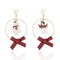 Christmas Earrings, Tibetan Style, with Resin, Christmas Design & fashion jewelry & different styles for choice & for woman, nickel, lead & cadmium free, Sold By Pair