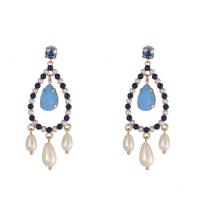 Zinc Alloy Stud Earring with Plastic Pearl fashion jewelry & for woman nickel lead & cadmium free Sold By Pair