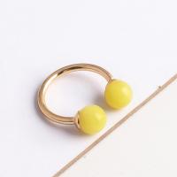 Brass Finger Ring with Gemstone fashion jewelry & for woman nickel lead & cadmium free 17mm Sold By PC