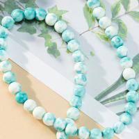 Gemstone Jewelry Beads Cherry Stone Round DIY blue Sold By Strand