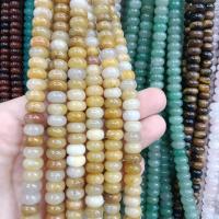 Gemstone Jewelry Beads, Round, DIY & different materials for choice, more colors for choice, 6x10mm, Approx 67PCs/Strand, Sold By Strand