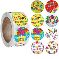 Sticker Paper Copper Printing Paper Round mixed pattern & DIY 25mm Approx Sold By Spool